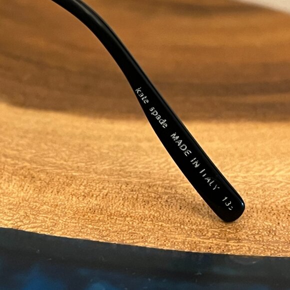 KATE SPADE INGRID Sunglasses Eyeglasses Frames 50-18-135 Black / Ivory (ITALY) - Picture 10 of 14